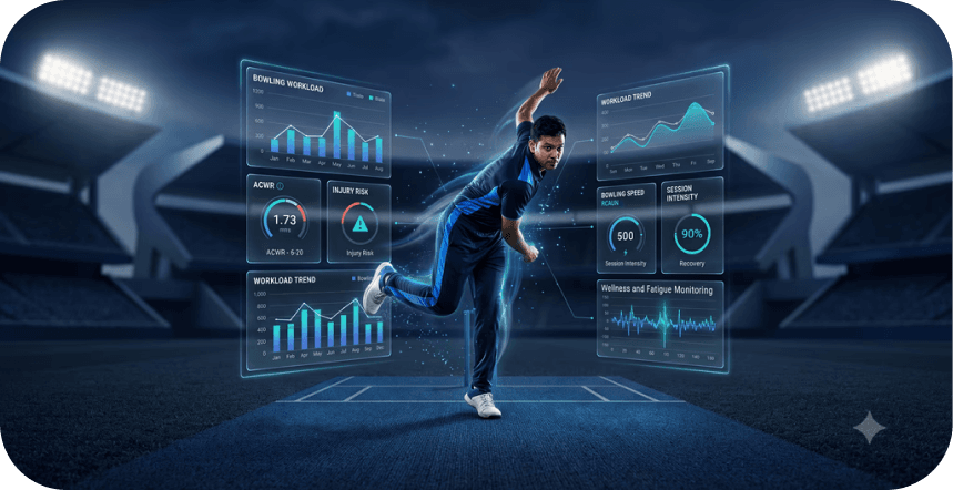 Data-Driven Bowling Workload Management for Cricketers with AI