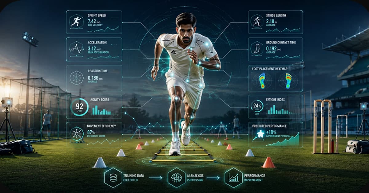 Cricket Speed & Agility Drills: How AI Turns Training Data Into Match-Winning Performance